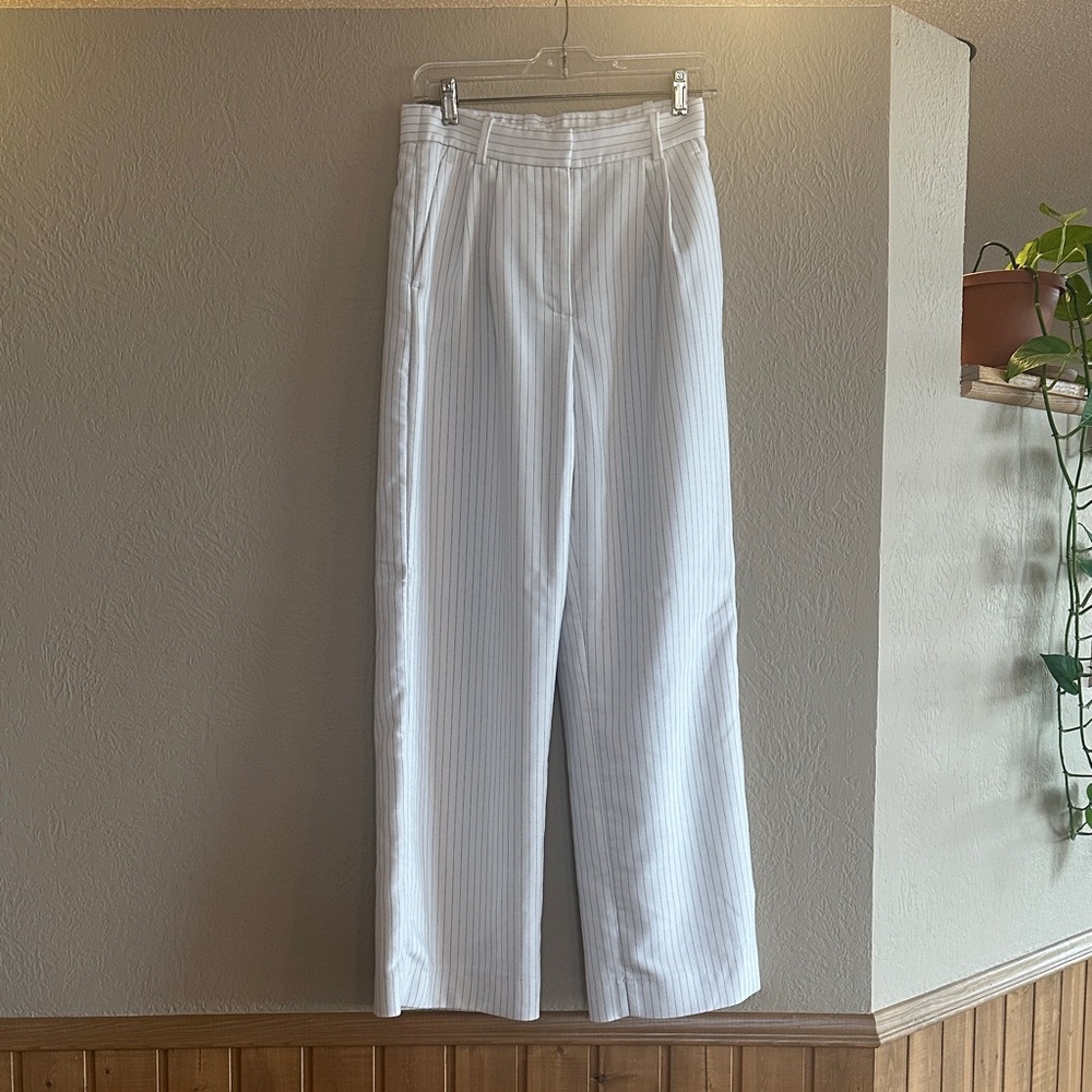 Abercrombie & Fitch White Wide Leg Pants
